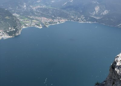 Blick auf den Gardasee Richtung Riva