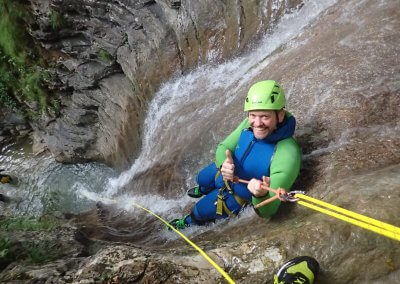Andy Canyoning abseilen | Gardasee-inside