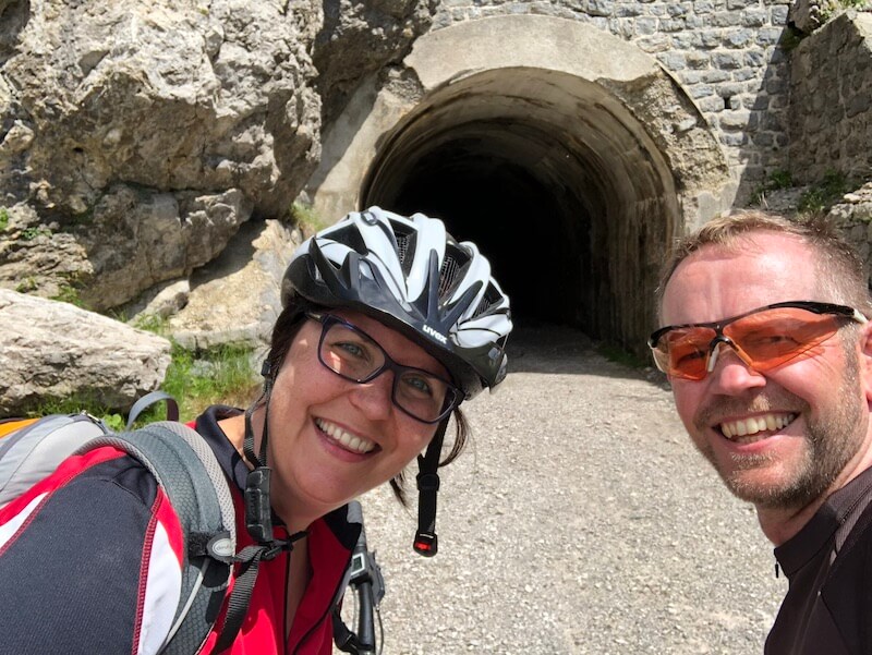 Der Tunnel auf der Pashöhe des Monte Tremalzo