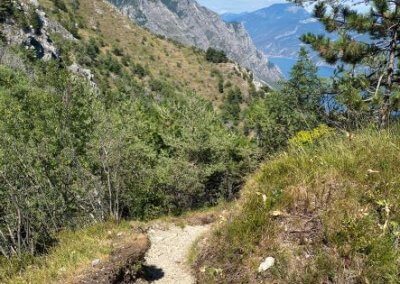 Ausblick Wanderweg zum Monte Bestone Gardasee