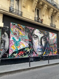 Streetart Montmatre Paris Michael Jackson
