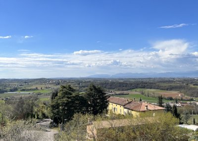 Beinhaus Ossario di Custoza Ausblick vom Turm