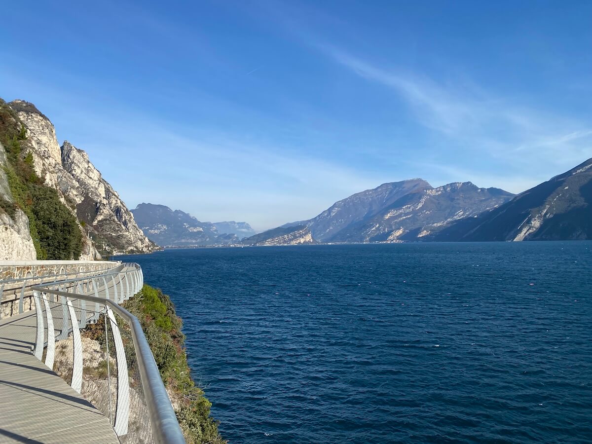 Town on the western shore of Lake Garda - Limone cycle path Garda by Bike