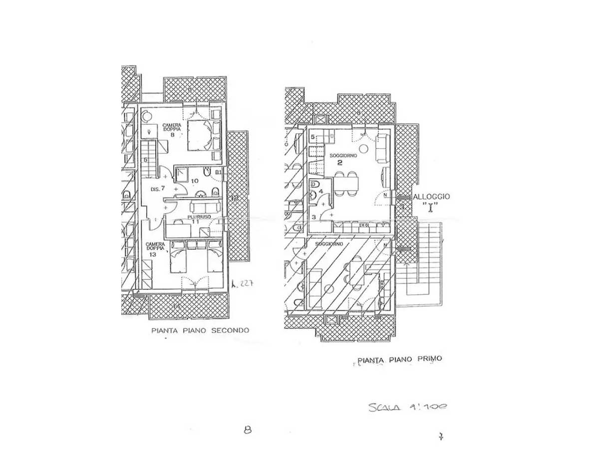 Floor plan apartment residence Lugana di Sirmione
