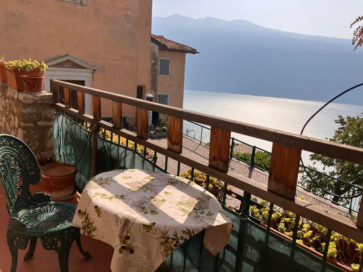View from the balcony - historic farmhouse on Lake Garda