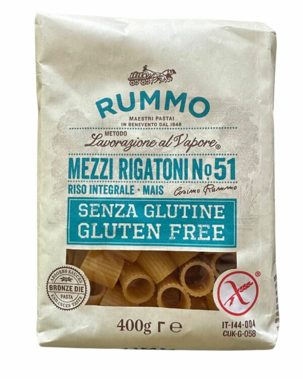 Rummo glutenfreie Pasta aus Italiene- Mezzi Rigatoni
