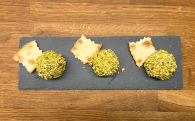 Cheese truffles with pistachios recipe