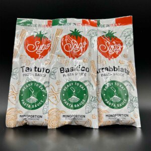 Tomatensauce Probierpaket - 3 Portionspackungen mit Basilikum, Trüffel, Arrabiata